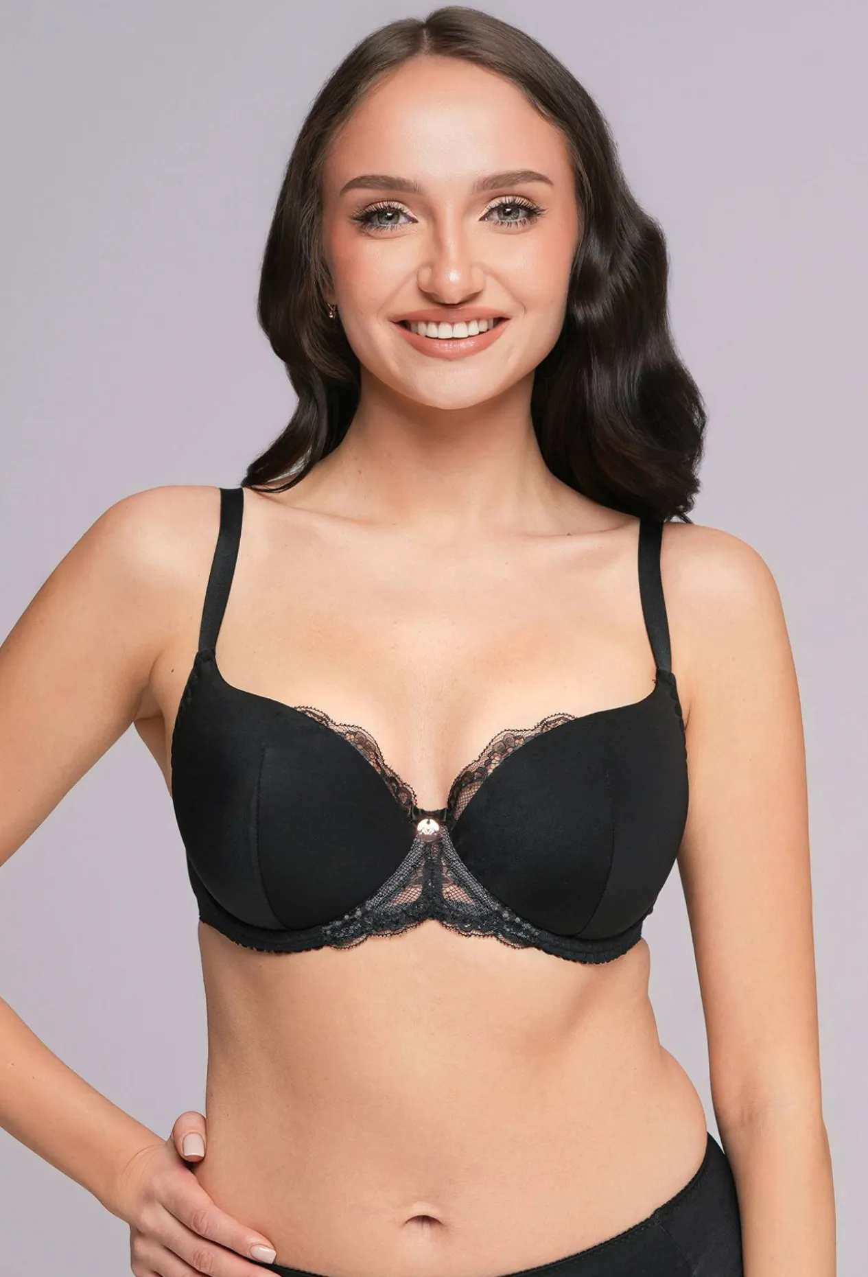 Biustonosz AV 2256 Half Cup Black