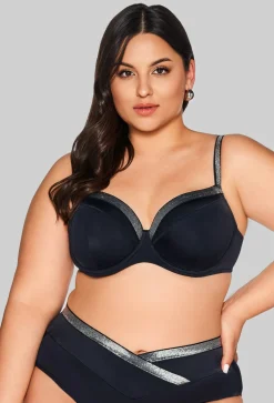 SK 224 Full Cup Black Bra