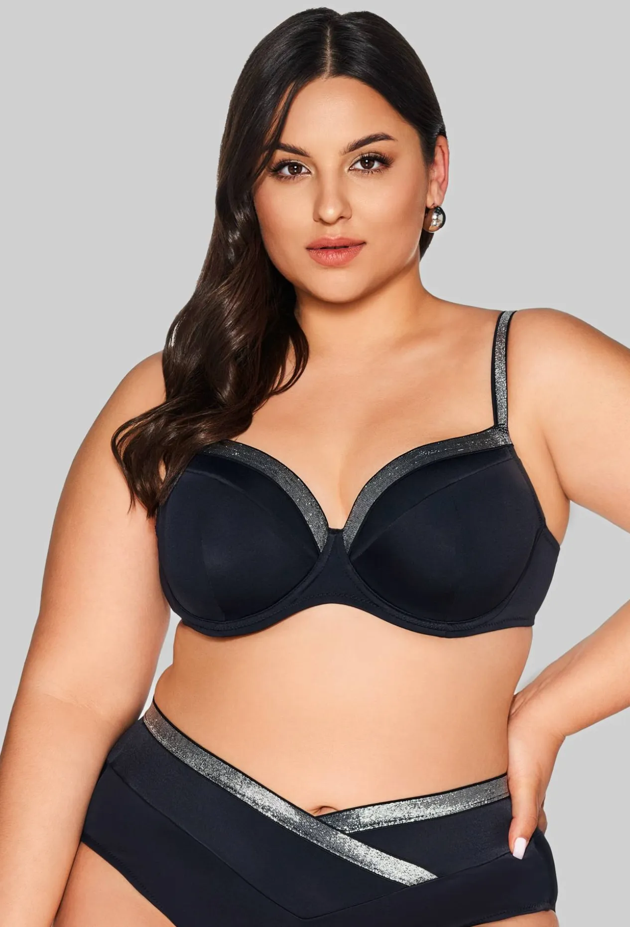 SK 224 Full Cup Black Bra