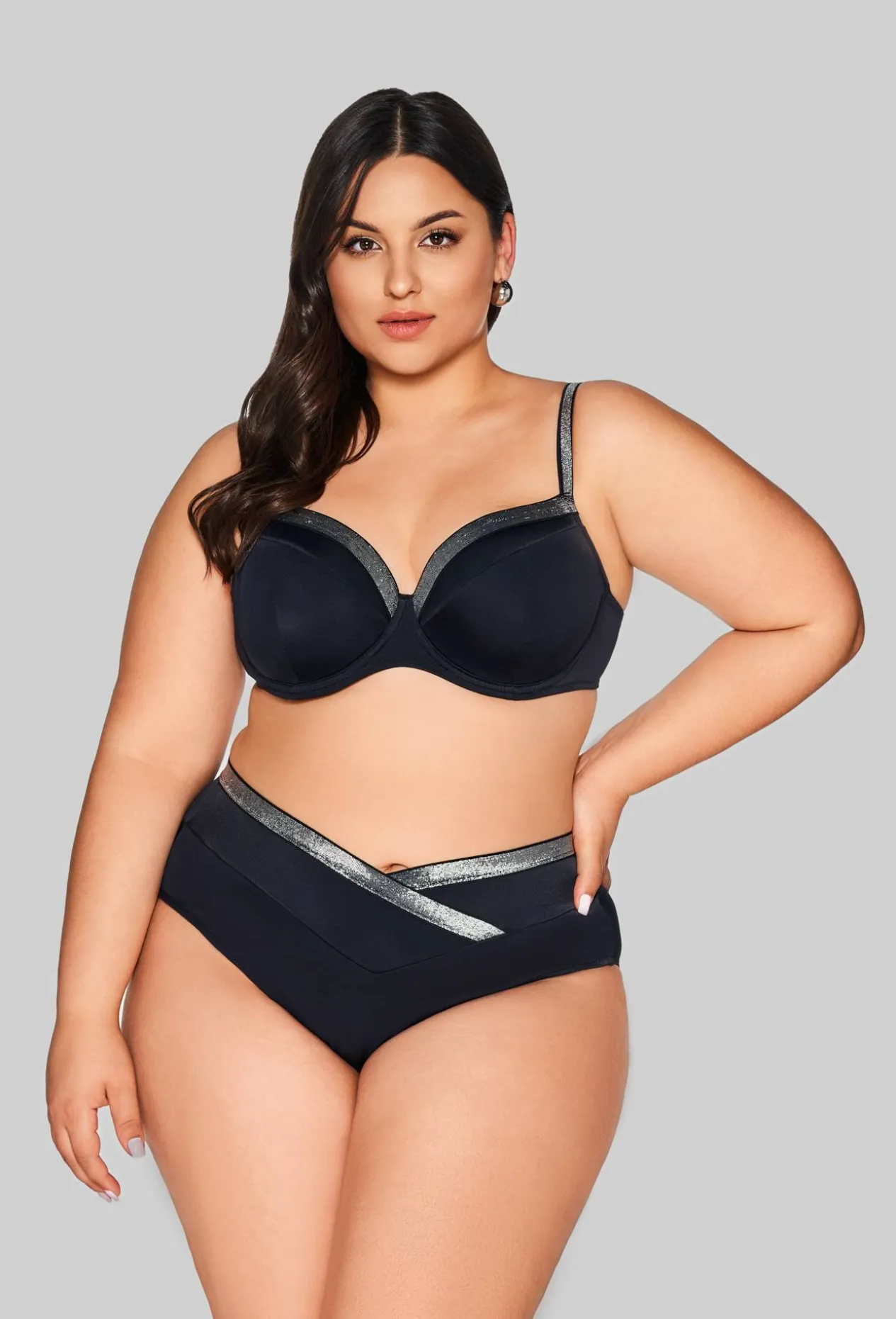 SK 224 Full Cup Black Bra