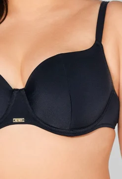 SK 313 Half Cup Black Bra