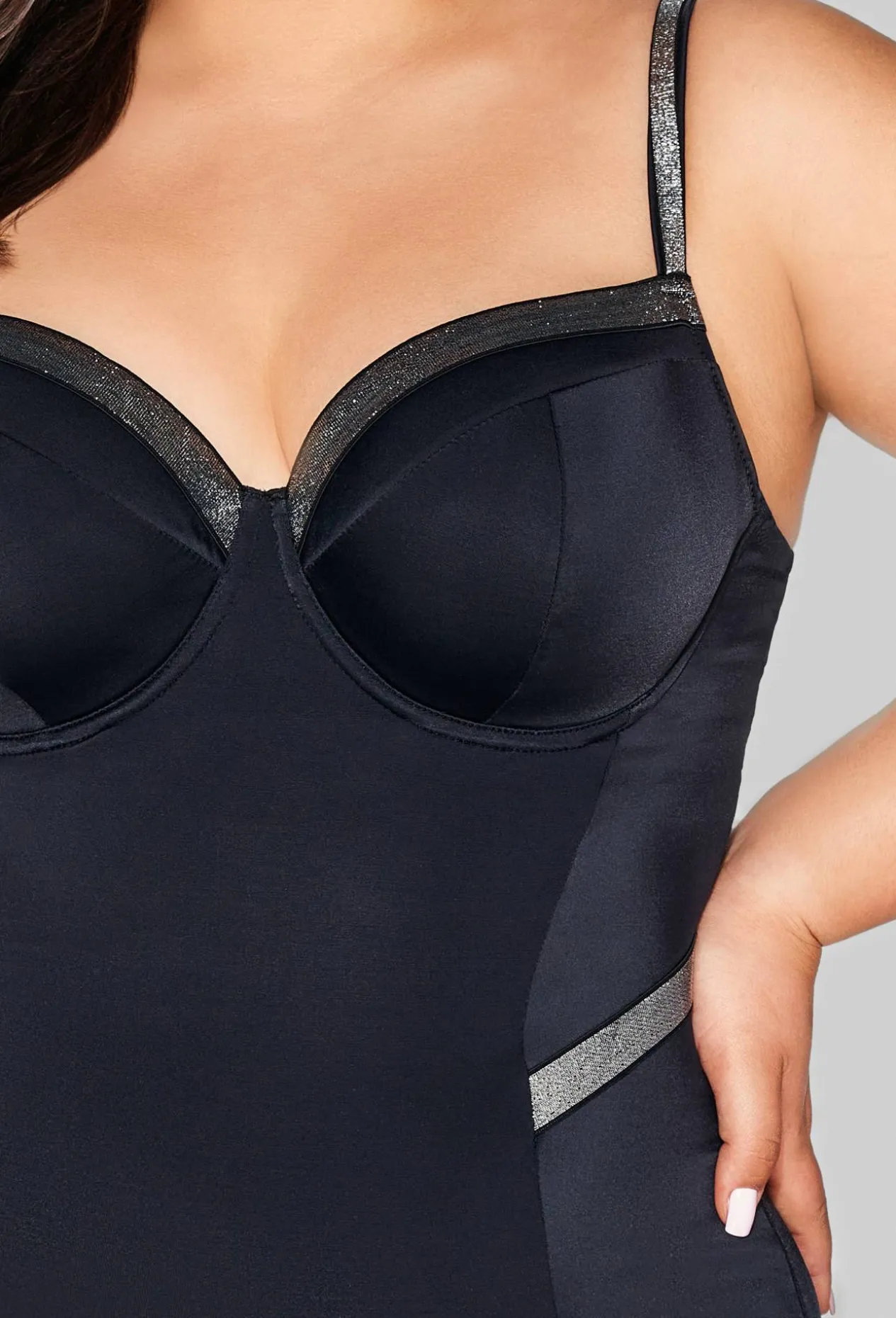 SKJ 63 Black One-Piece Swimsuit