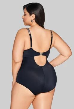 SKJ 63 Black One-Piece Swimsuit