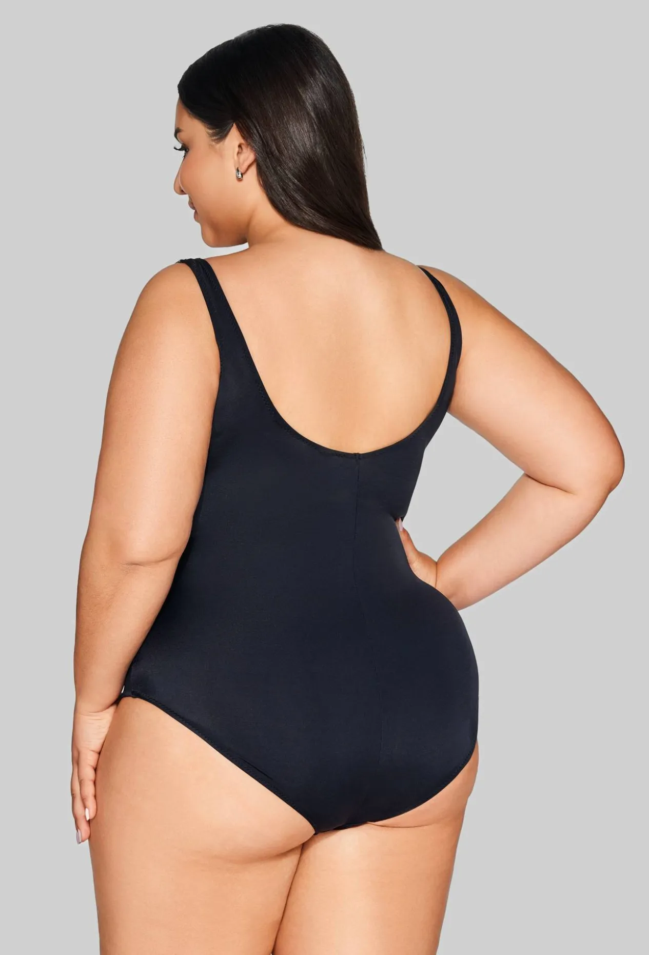 SKJ 61 Latte one-piece swimsuit